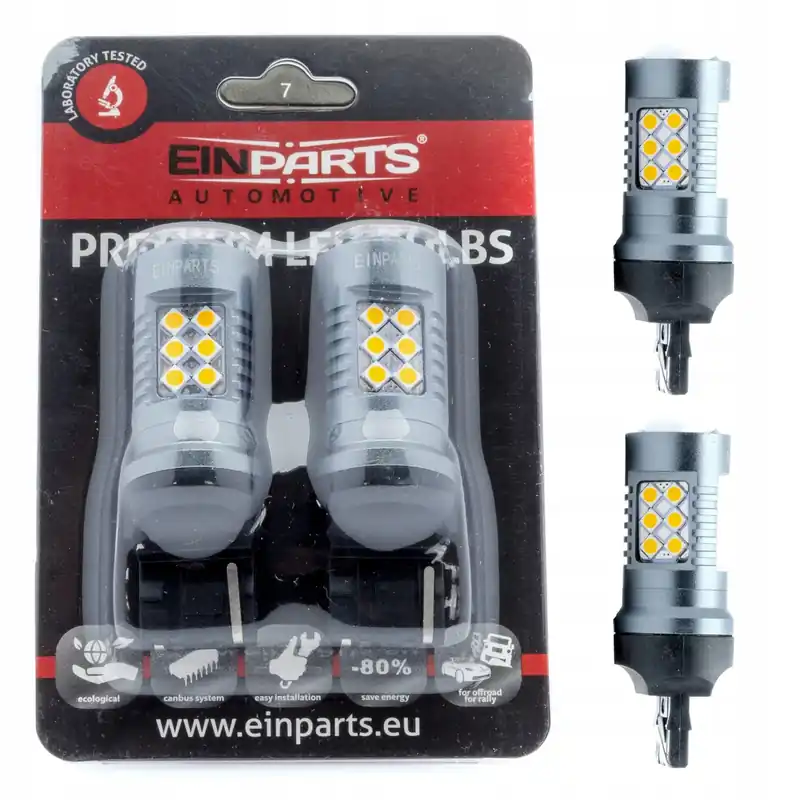 ŻARÓWKI LED W21W 12V SAMOCHODOWE POMARAŃCZOWE Najlepsza cena