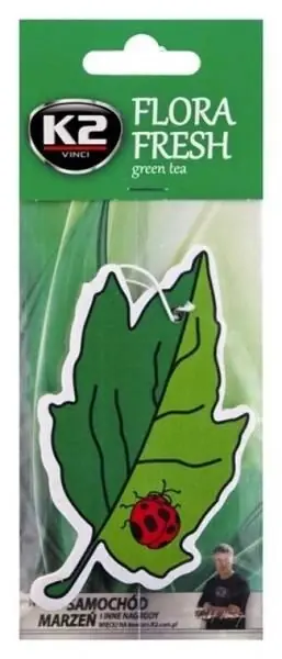 Dwupak samochodowego odświeżacza powietrza - K2 Flora Fresh Green Tea Ostatnia szansa